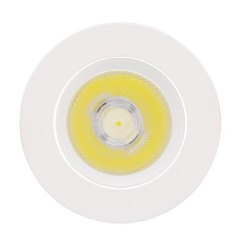 Spot LED Downlight COB Orientable Rond 15W Blanc Coupe Ø 110mm No Flicker ,