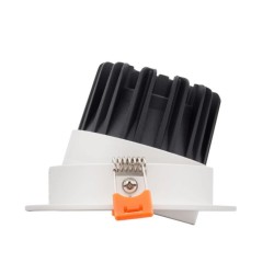Spot LED Downlight COB Orientable Rond 15W Blanc Coupe Ø 110mm No Flicker ,