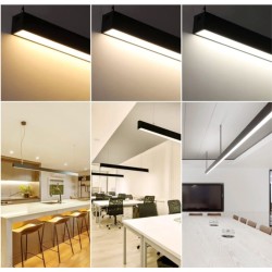 Barre Linéaire LED CCT Terry 50W, reglette led plafond,barre led suspendue,