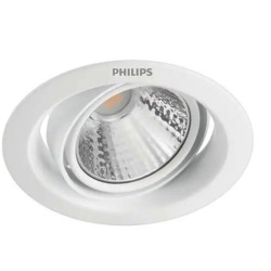 Spot Downlight LED PHILIPS 3 Intensités SceneSwitch Pomeron 7W Coupe Ø 70mm