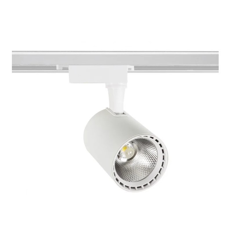 spot led rail monophasé, spot led 20W monophasé, spot rail 20W,