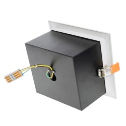 Spot Downlight LED Orientable Carré 12W AR111 Kardan Coupe 165x165