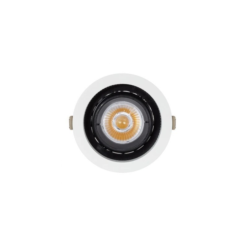 Spot LED Downlight COB Rond Orientable 360º (UGR19) High Lumen Expert Color No Flicker CRI90 18W Coupe Ø 115mm