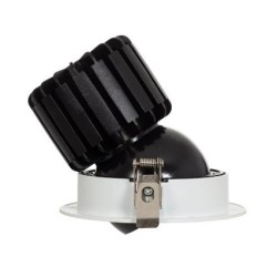 Spot LED Downlight COB Rond Orientable 360º (UGR19) High Lumen Expert Color No Flicker CRI90 18W Coupe Ø 115mm