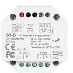 Module de Variation LED 1-10V RF/Poussoir, variateur led , variateur de lumiere,