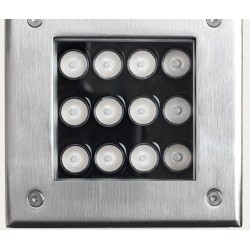 Balise led sol carré,balise led sol inox carré , spot led exterieur sol , spot led encastrable trottoir ,spot led gu10 sol,