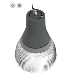 cloche led industrielle, cloche led puissance variable, éclairage industrielle entrepôt ,