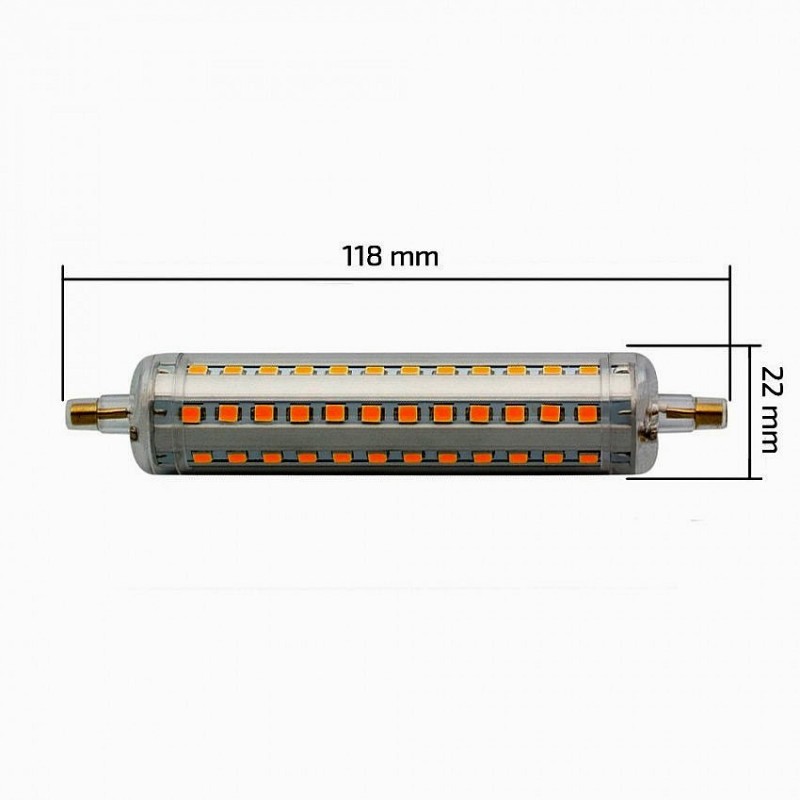 Ampoule LED R7S Slim 10W 118mm - GX-BLR7S-10W