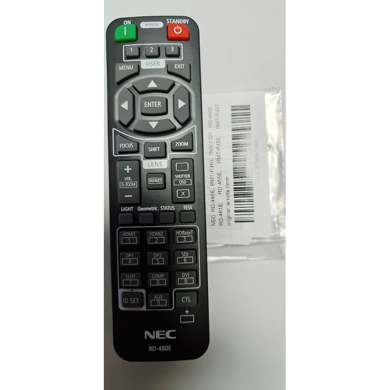 Télécommande NEC NP-PA903X , NP-PA803U , NP-PA703W , NP-PA653U , NP-PX803UL