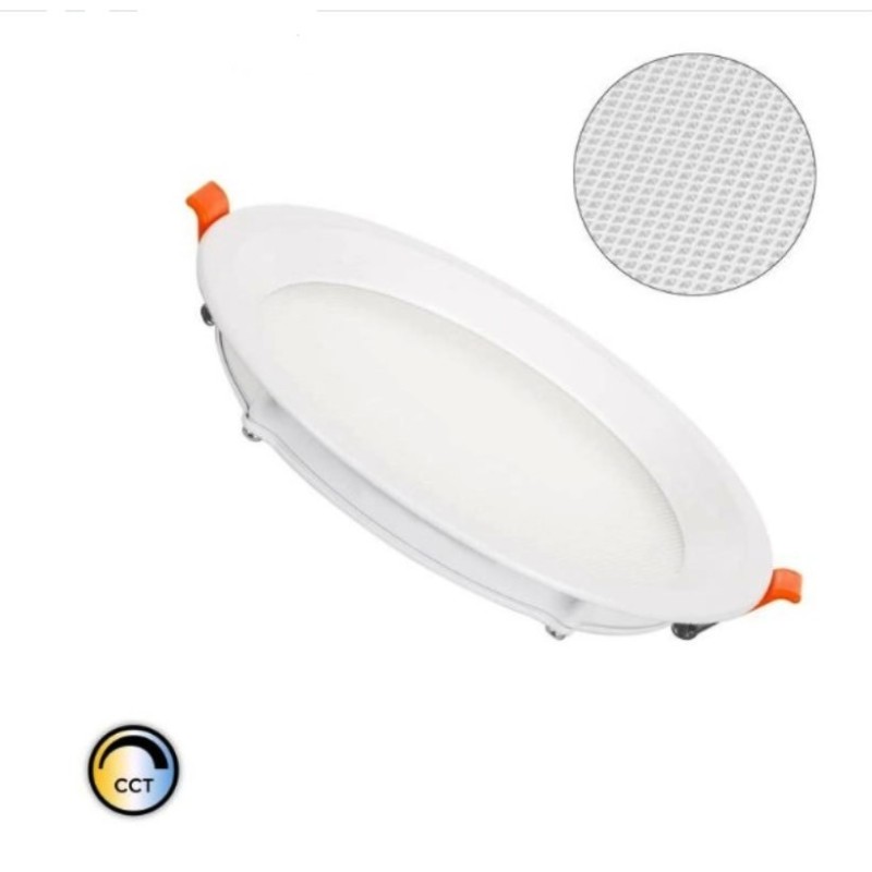 Dalle LED 16W Ronde , éclairage plafond , downlight 16W , coupe 150mm,