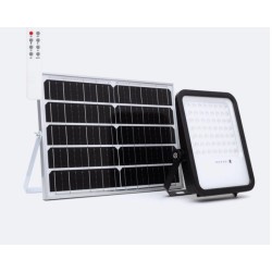 Projecteur Solaire Extérieur LED Nurda 20W 2100 lm IP65 avec Télécommande