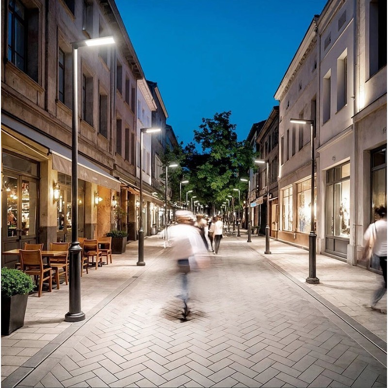 Luminaire LED 80W Solaire, lampadaire solaire, éclairage public solaire , éclairage de rue ,
