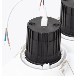Downlight Carré Inclinable LED 27W Dimmable Coupe 235x75 mm