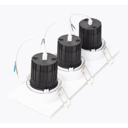 Downlight Carré Inclinable LED 27W Dimmable Coupe 235x75 mm