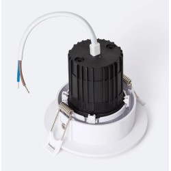 Downlight Rond Inclinable LED 9 W Coupe Ø 75 mm ,