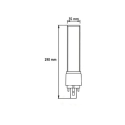 Ampoule LED G24 12W , G24-12W , G24 , eclairage led