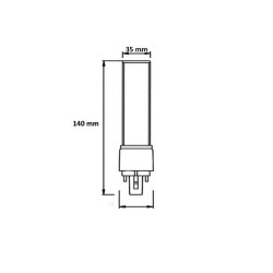 Ampoule LED G24 Frost 7W G24-7W-F G24