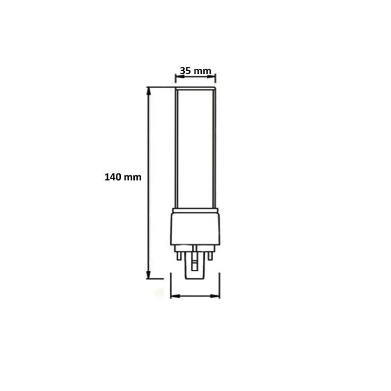 Ampoule LED G24 Frost 7W G24-7W-F G24