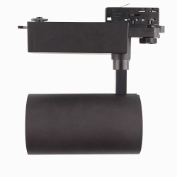 Spot LED 30W Noir pour Rail Triphasé FC-BRTHA-30-NGR Spot LED rail Triphasé