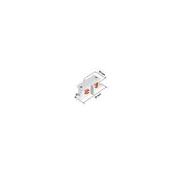 Connection Type I pour Rail Triphasé KM-CTI-CT Accessoire Spot LED / Rail