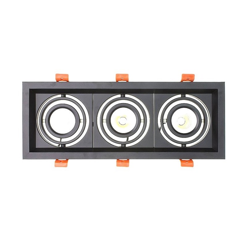 Spot LED Madison Orientable CREE-COB 3x10W FMLD-CC-3X10 Spot LED Carré encastrable