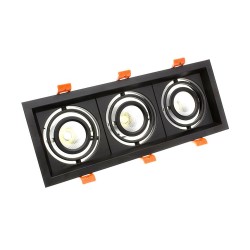 Spot LED Madison Orientable CREE-COB 3x10W FMLD-CC-3X10 Spot LED Carré encastrable