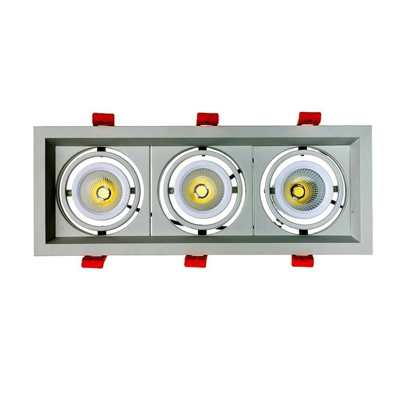 Spot LED Cree-COB Madison Orientable 3x10W LIFUD . spot led orientable encastrable . FMLD-CC-3X10  . Spot led plafond