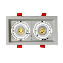 Spot LED Madison Orientable CREE-COB 2x10W blanc FMLD-CC-2X10 Spot LED orientable