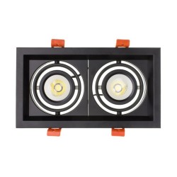 Spot LED Madison Orientable CREE-COB 2x10W Noir FMLD-CC-2X10-B Spot LED orientable