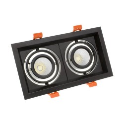 Spot LED Madison Orientable CREE-COB 2x10W Noir FMLD-CC-2X10-B Spot LED orientable