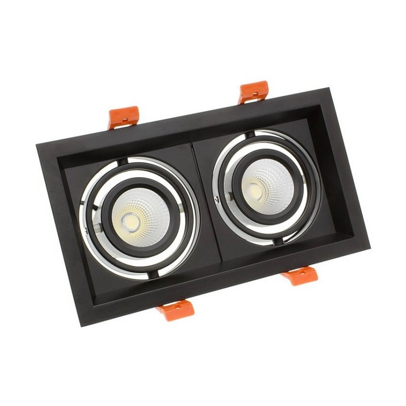 Spot LED Madison Orientable CREE-COB 2x10W Noir FMLD-CC-2X10-B Spot LED orientable